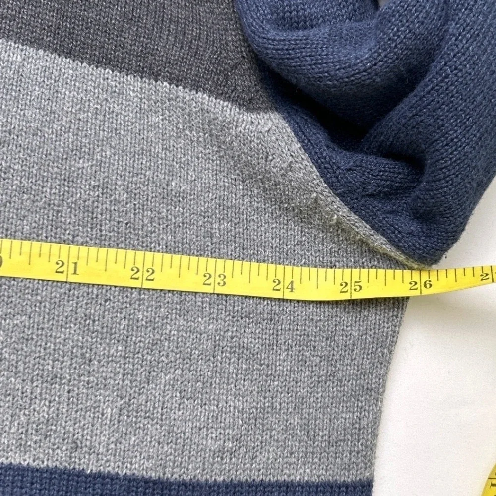 Oscar de la Renta Mens Sweater Blue Size XXL Colorblock Vintage Preppy Preppy